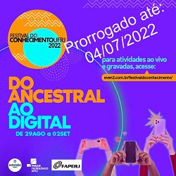 Banner Festival do Conhecimento UFRJ 2022