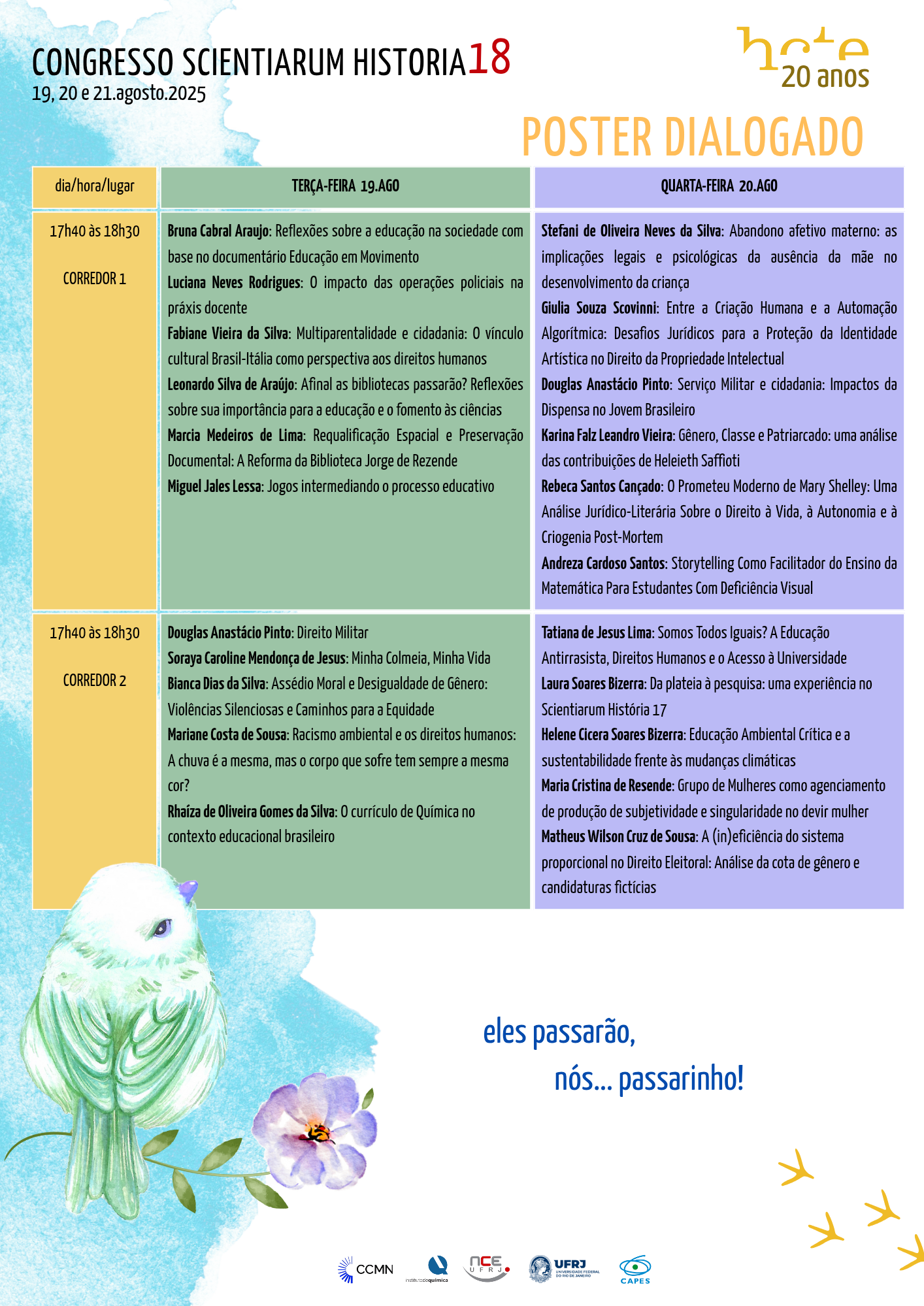 programa��o posters
